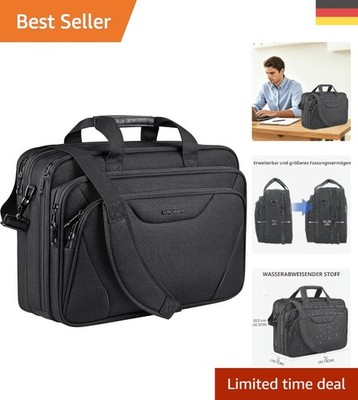 Schwarze Laptop Tasche bis 17,3 Zoll -  und Multifunktional