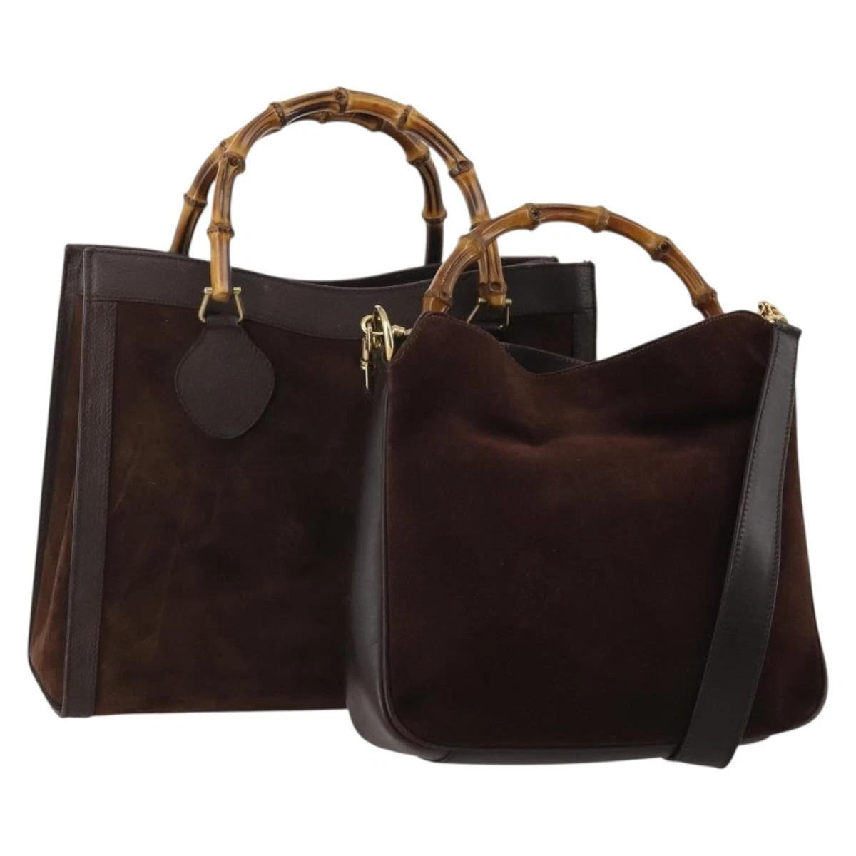 25+ Gucci Bamboo Suede Bags & Handbags for Women for sale