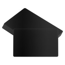 0.21mm Metal Business Card, 50pcs Laser Anodized Engraving, Matte Black