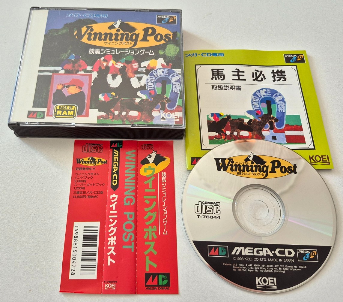 Winning Post - Sega Mega-CD - NTSC-JAPAN - Complet + Spine Card