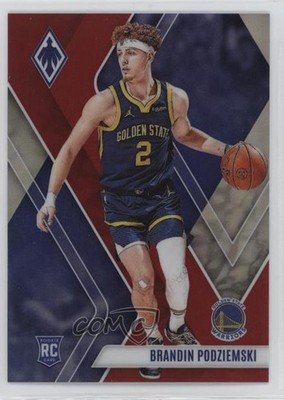 2023 Panini Phoenix Rookies Red 104/199 Brandin Podziemski #295 Rookie RC 0u3v
