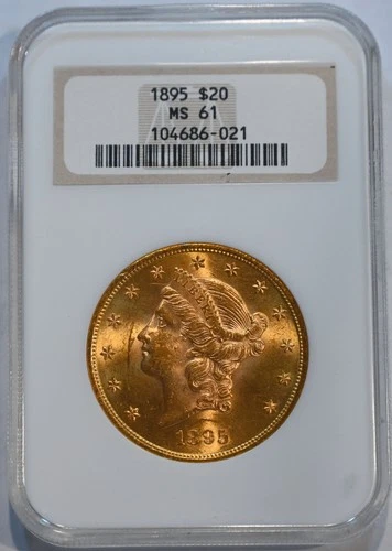 1895  Liberty $20 gold NGC MS61 US gold coin  great coin!!
