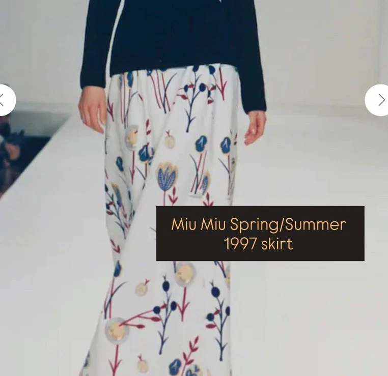 Miu Miu Floral Skirts for sale | eBay