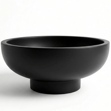 Modern Concrete Decorative Bowl - Black