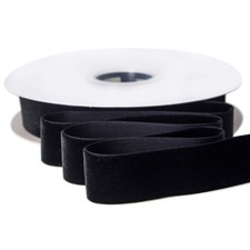 Ribbli Polyester Black Velvet Ribbon,1Inch,10-Yard Spool,Use 1 Inch,