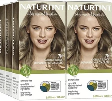 Naturtint 7N Hazelnut Blonde Permanent Hair Color Gel Ammonia-Free Pack of 6