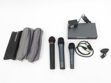 Sennheiser EW100 G2 System True Diversity Receiver 3 Microphone Wireles  Wired