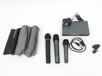 Sennheiser EW100 G2 System True Diversity Receiver 3 Microphone Wireles & Wired 