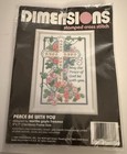 1992 Dimensions Peace Be With You Stamped Cross Stitch Kit 5”x7” 6637 NEW — photo 1