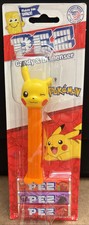 PEZ Pok mon Pikachu Candy Dispenser  Winking Orange Stem  NEW