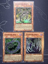 Yugioh Cyberdark Horn Edge Keel CDIP-EN001 002 003 1st Edition Super Rare LP/MP