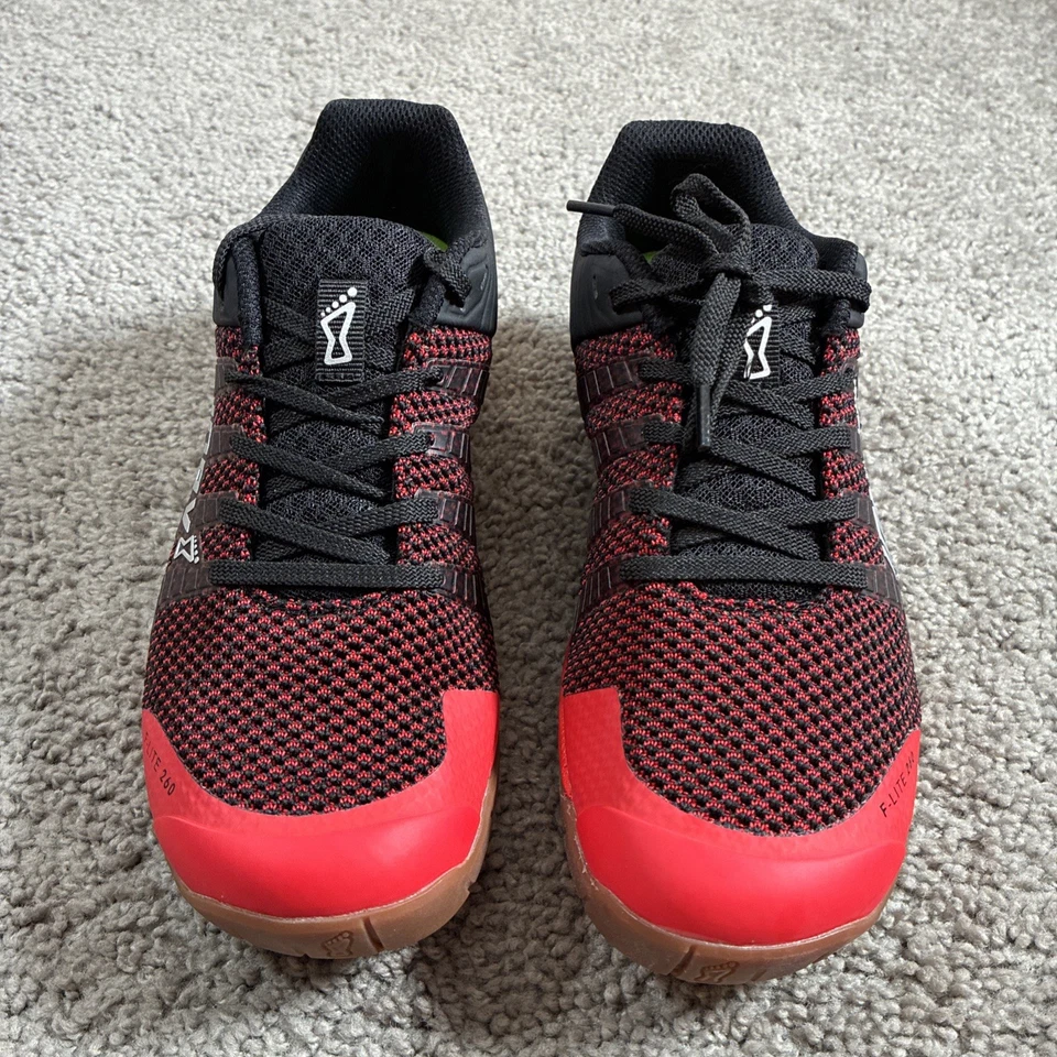 Entrenadores de punto INOV 8 F lite 260 Cruz Roja para correr levantamiento para mujer 8,5 nuevos en caja Foto 2 de 4
