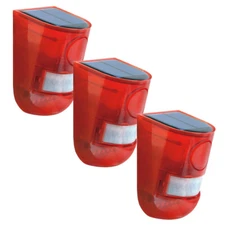 1/2/3/4 Pack Solar Security Alarm Light, PIR Motion Sensor, 110dB Siren, IP65