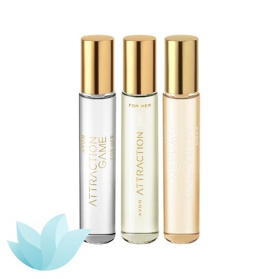 Avon Attraction EDP Collection 3x 10ml Handtaschensprays | 3er Pack