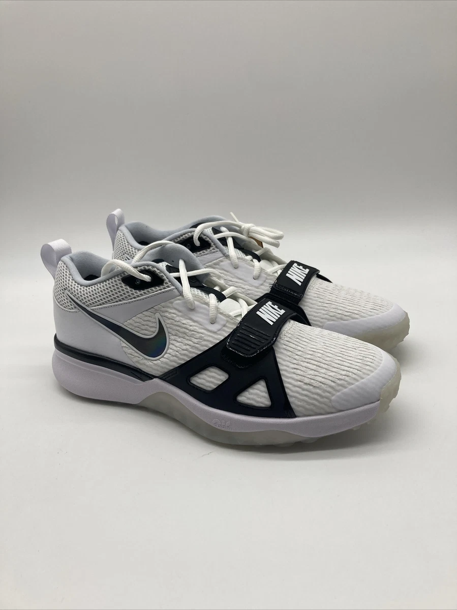 ナイキ　エアズームダイヤモンドエリート　TURF Nike Air Zoom Diamond Elite Turf White Iridescent - Black Outlined