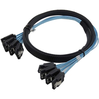 SAS Cable Sata Cable High Speed 6Gbps 4 Ports/Set High Quality for Server 06711