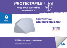 A4 Greyboard Grey Backing Board 2mm 2000 micron Extra Thick Craft Card Gray