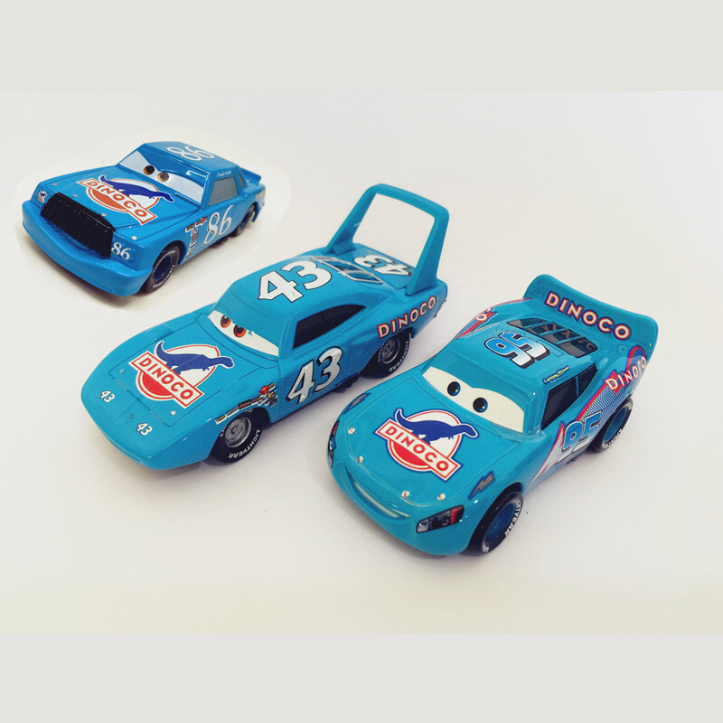 カーズ、ミニカー（マテル）、マックィーン、チック・ヒックス DINOCO、キング カーズ、ミニカー（マテル）、マックィーン、チック・ヒックス