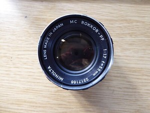 Minolta Rokkor PF 55mm f/1.7 MC mount prime manual camera Lens SRT XGM serviced