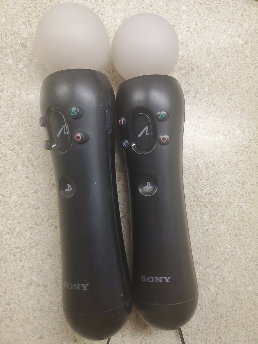 Sony PlayStation Move Controllers - Black (CECH-ZCM1U) PS3 - PS4