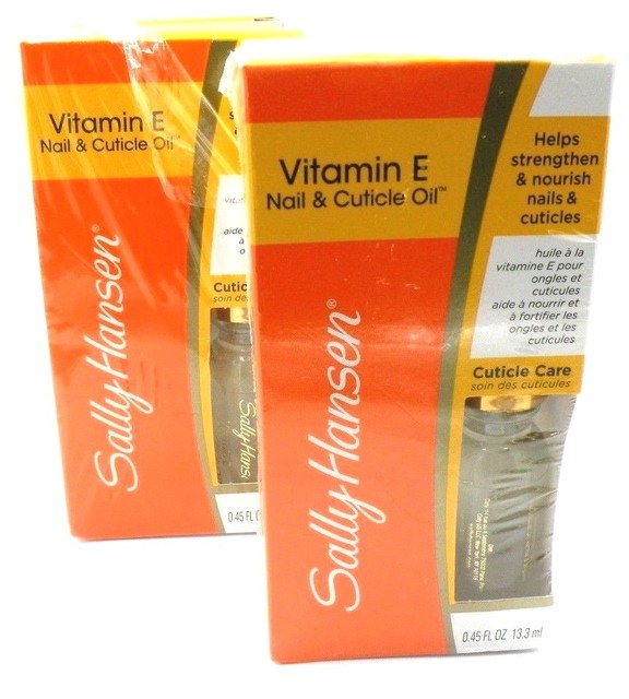 Sally Hansen Vitamin E Nail & Cuticle oil double pack 0.45 oz eBay