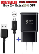 For Samsung Galaxy Tab A 4 E S2 Tablet Wall Charger  USB Micro Charging Cable