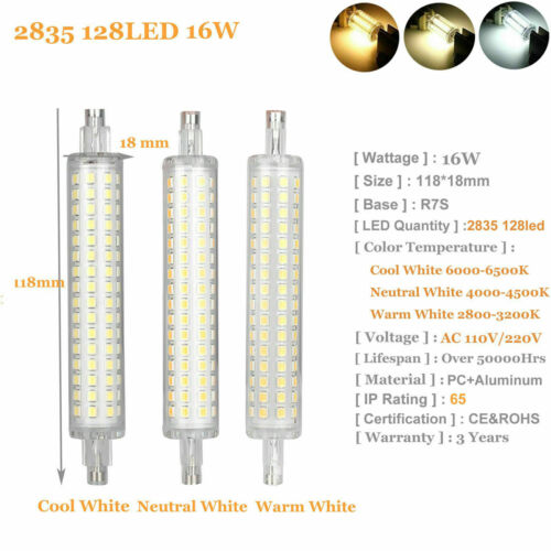 R7S COB LED 78mm 118mm Lamp Bulb 12W 16W 2835 SMD Replace Halogen Light Bulbs SS - Picture 14 of 14