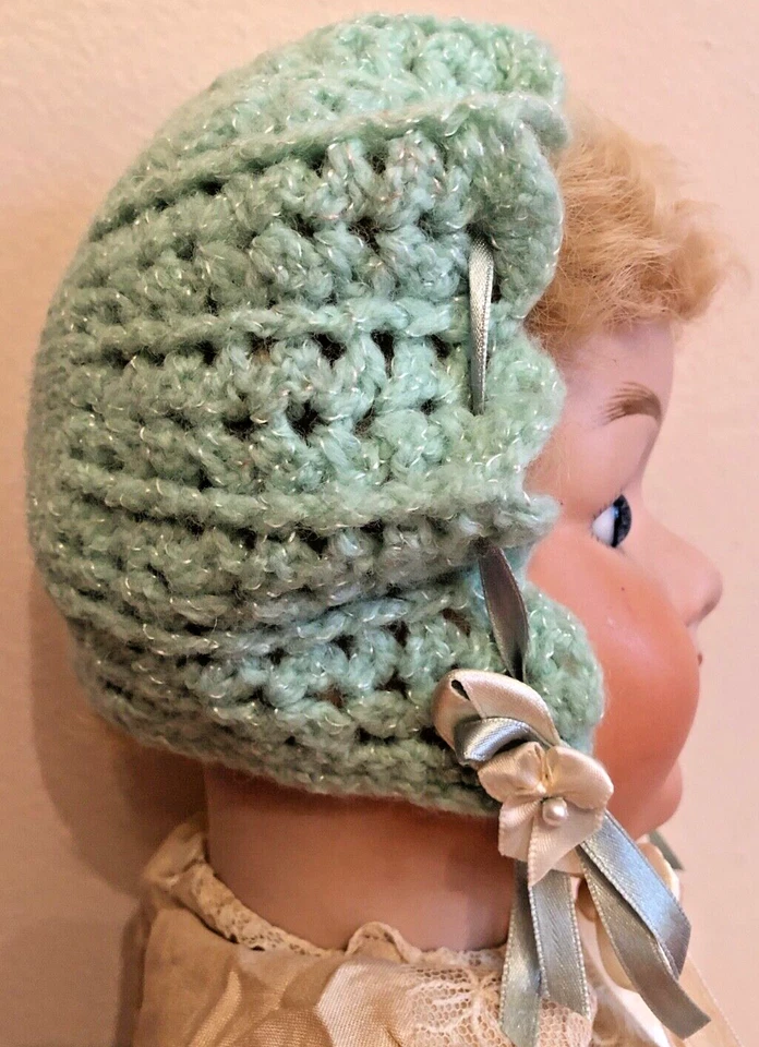 5" - Sombrero de bebé verde menta para bebés reales + muñecas grandes encantadores adornos Foto 3 de 4