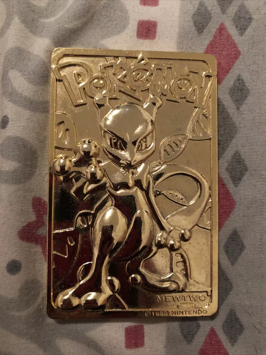  Pokemon 23K Gold-Plated Trading Card Limited Edition - Mewtwo :  Toys & Games