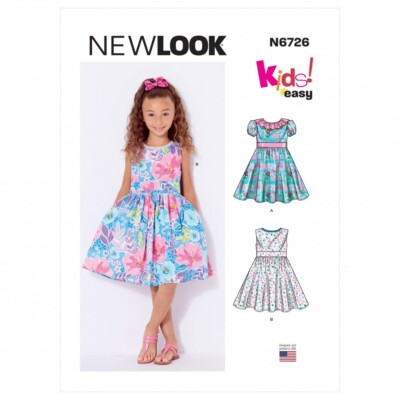 New Look Schnittmuster 6726 Baby, Kinder A (1/2-1-2-3-4-5-6-7-8)