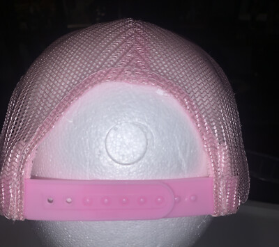 Otto Smiley Face Trucker Hat Cap Adjustable Pink One Size | eBay display picture 1