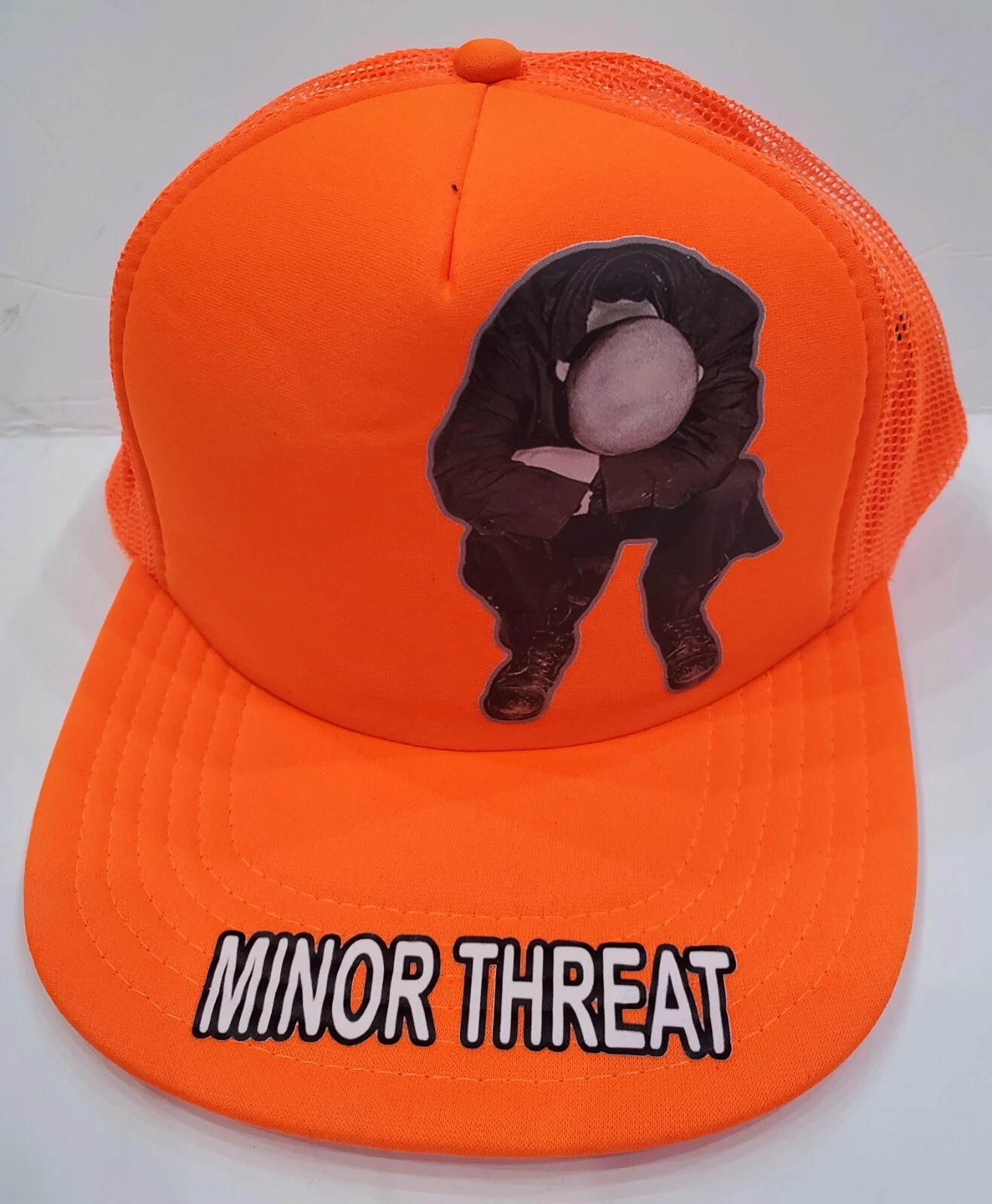 Classic Rock 60s 70s Punk Colors MThreat Drunk Neon Orange Trucker Adjust