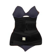 Keabelly Postpartum Belly Band Support Belt Recovery Wrap Black /XL