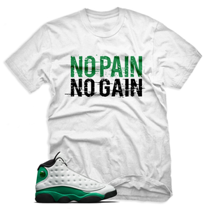 white and green jordan shirt