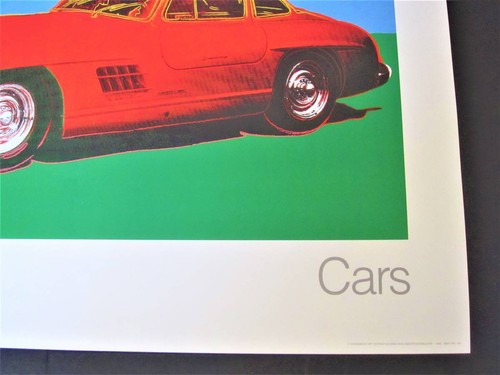 ANDY WARHOL POSTER "Cars" Mercedes Benz Art Poster 1986 Vintage - Picture 12 of 24