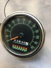 Old Checker Cab 120 Mph Speedometer Vintage Dash Stewart Warner Rat Rod Scta
