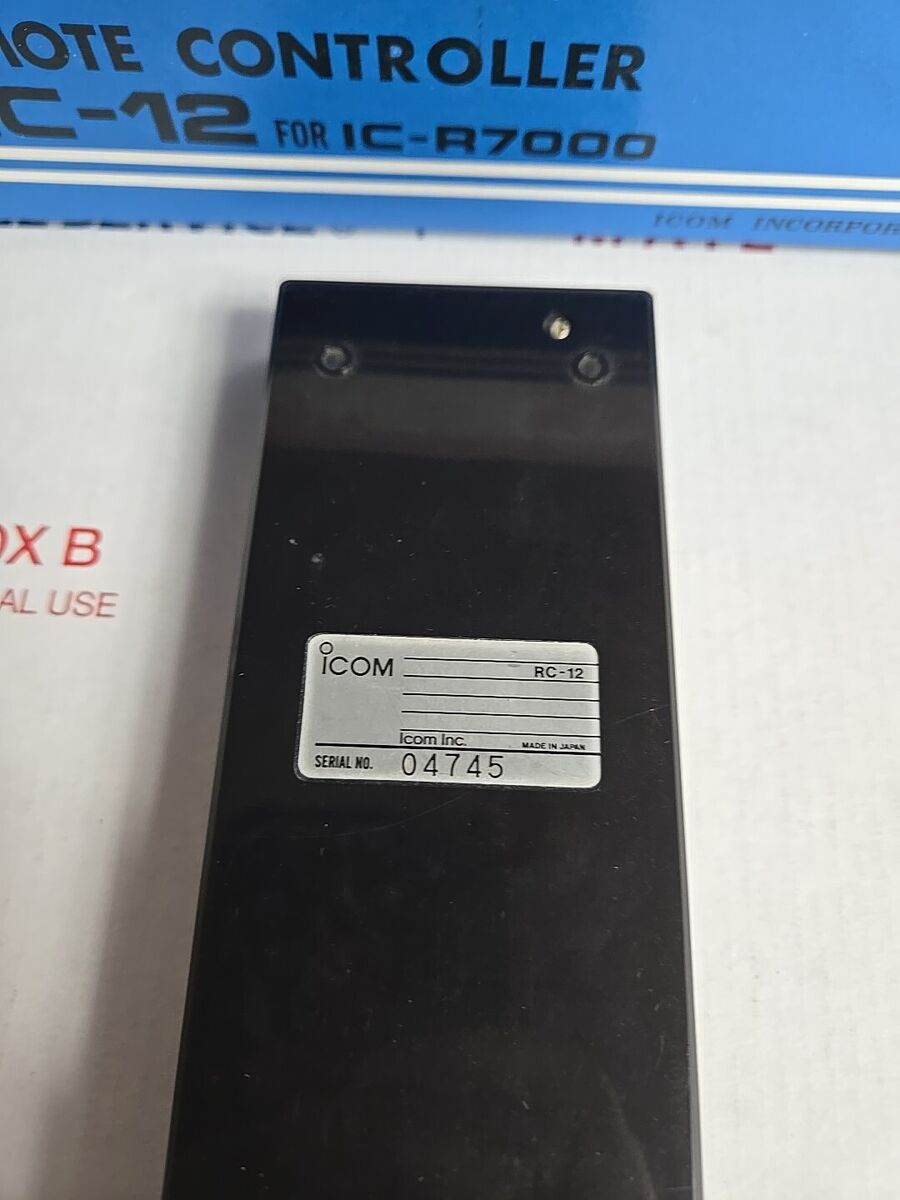 ICOM RC-12 REMOTE CONTROLLER FOR IC-R7000, Icom Remote ICOM RC-12 REMOTE CONTROLLER FOR IC-R7000, Icom Remote
