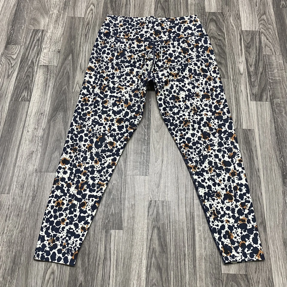 Leggings capri SAGE COLLECTIVE tiro alto negro/blanco estampado animal para mujer talla XL Foto 4 de 4