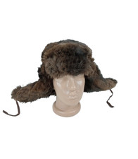 Woman USSR Winter Hat Warm Accessories Fur Vintage Hat Soviet Ushanka Rare