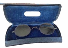 Antique Dark Lens Eyeglasses in Hard Case new Price