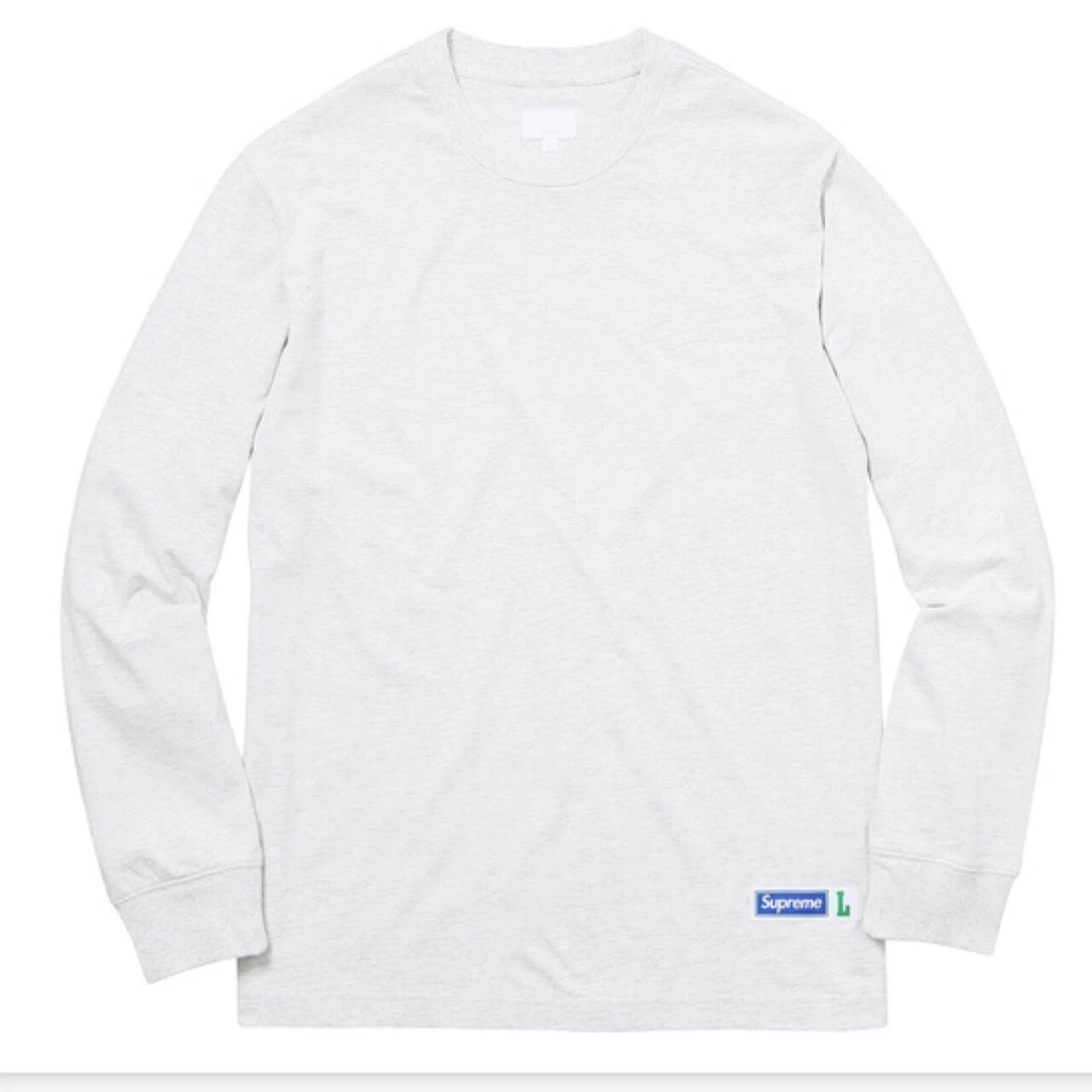 ÉTIQUETTE ATHLETIQUE SUPREME FLAMBANT NEUVE L/S TOP TEE GRIS XL VENDEUR DE CONFIANCE !!