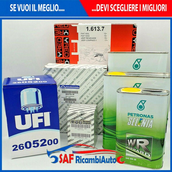Wartungsset Jeep Renegade 1.6 Multijet + MotoröL Selenia Forward 0W30-image