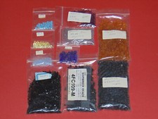 Czech Faceted Bicone Crystal Faceted Rondelle Variety Lot of 10 NOS