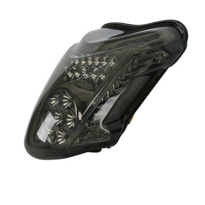 Integrated LED Tail Light With Turn Signals For Suzuki GSXR 1300 Hayabusa 2008-2014 - Smoke Lens