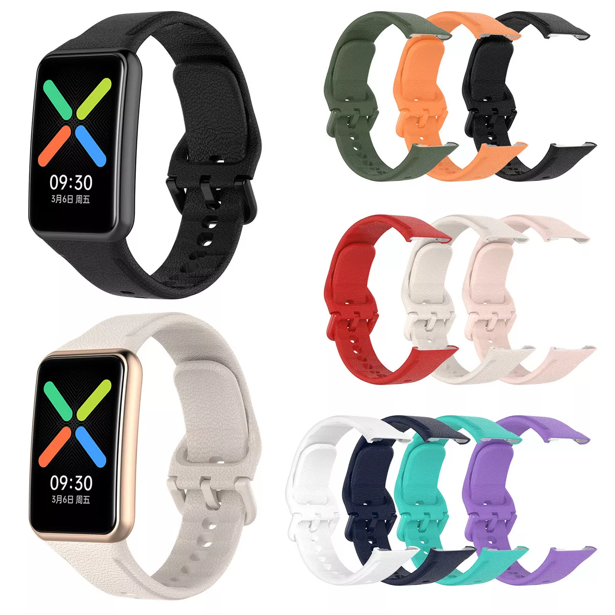 For OPPO Watch Free Smartwatch Strap Silicone Watch Band Replacement  Bracelet