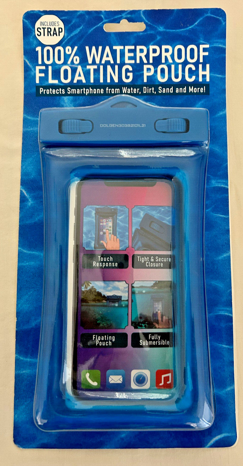 NWT Lot of 3 - 100% Waterproof Floating Pouch Protects Smartphone with Strap