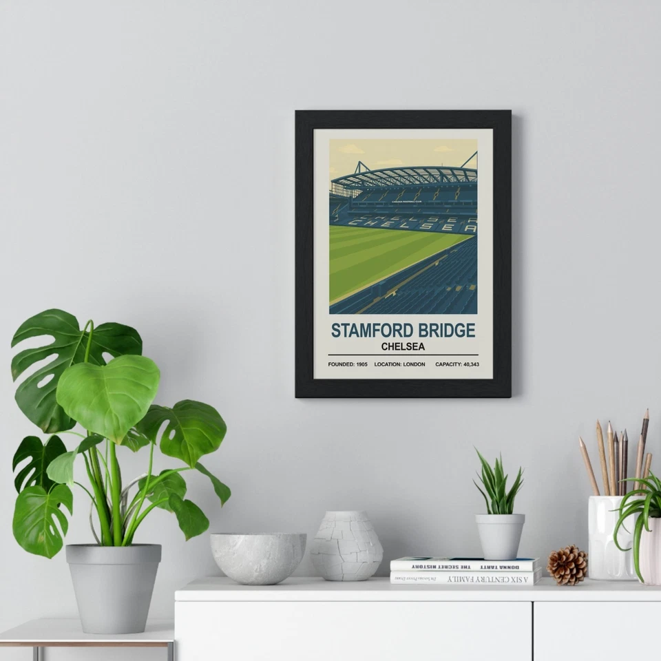 Stamford Bridge Chelsea FC Stadium Poster A5 A4 A3 A2 Wall Art Print - Image 2 of 4