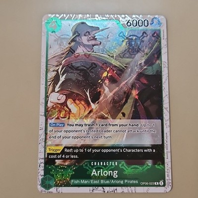 One Piece Jolly Roger Holo Arlong (OP06-023) OP06 Wings of the Captain TCG CCG