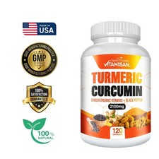 Natural Turmeric Curcumin Supplement - Natural Joint Mobility Support   120 Caps