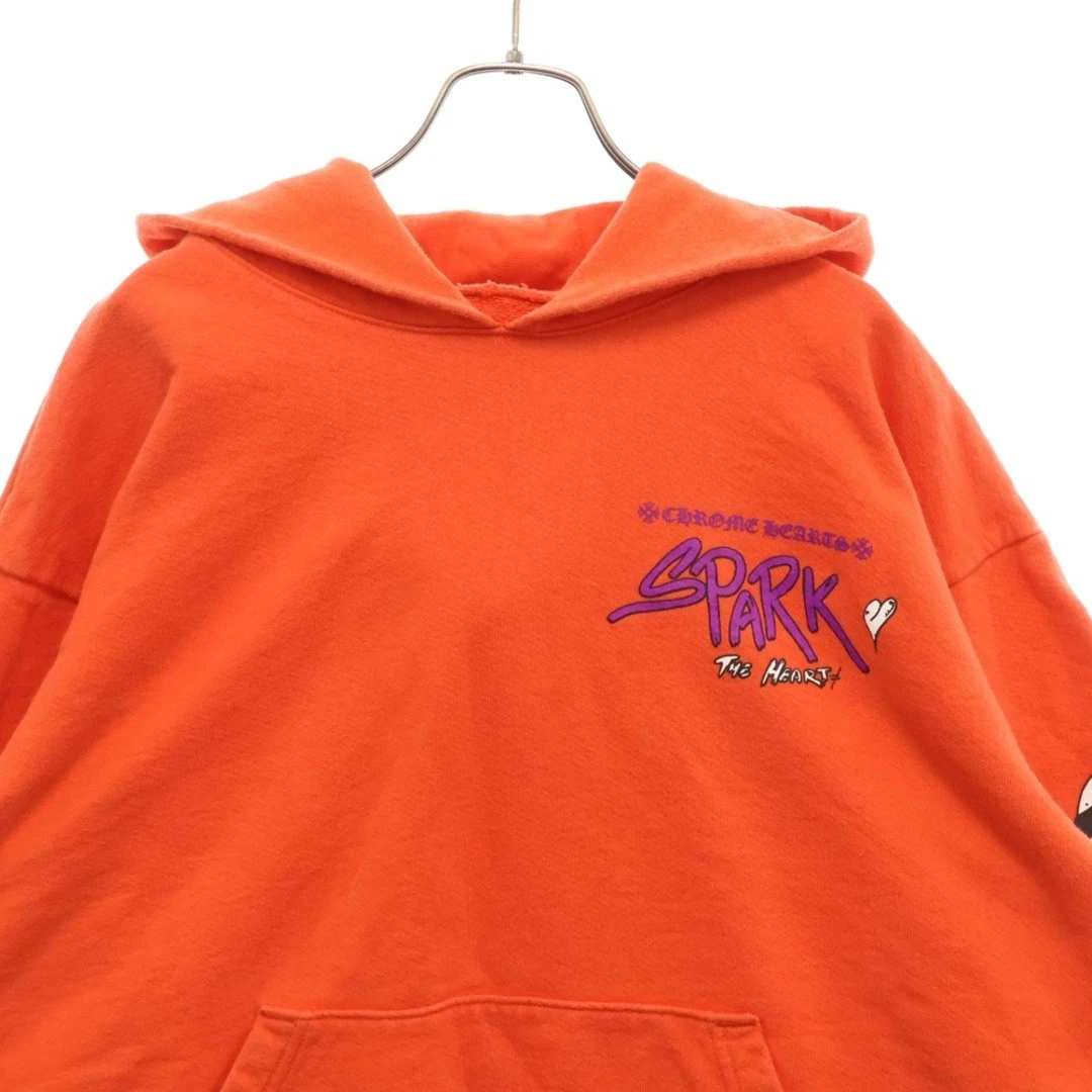 CHROME HEARTS SWTHRT PPO U HD PLVR ROSSO OPACO RAGAZZO CHOMPER FINCE PULLOVER